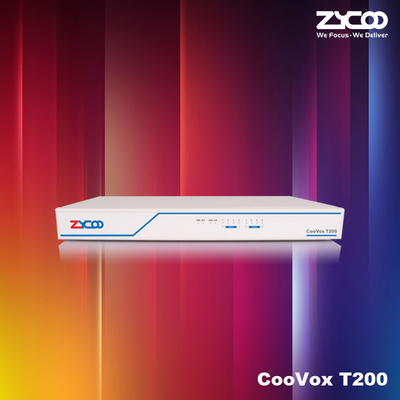 T200 ระบบโทรศัพท์ IPPBX ระบบ Voip Core Voip Business Phone รองรับ Sip Trunks FXS FXO