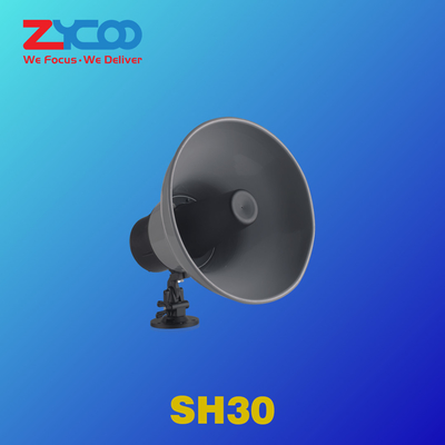 ลำโพง PoE+ Sip Horn EN 55032:2015 30 วัตต์ Valcom Ip Paging Horn