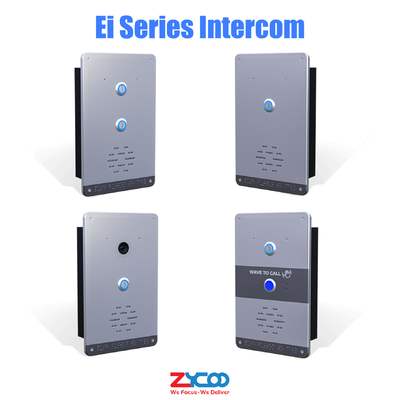 Ei Series Video SIP Based PoE Intercom 4 Models ปลอกอะลูมิเนียมที่ทนทานต่อการกัดกร่อน