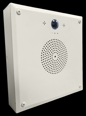White Ip Speaker Poe Flashers และ Clock Display ติดตั้งบนพื้นผิวสำหรับใช้ในร่ม